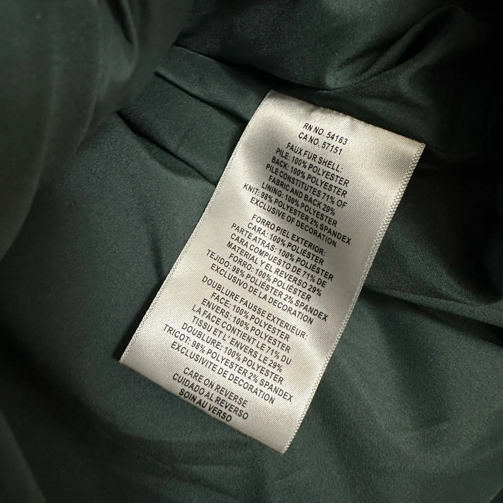 Levi's Dark Green Teddy Jacket - Picture 7 of 7